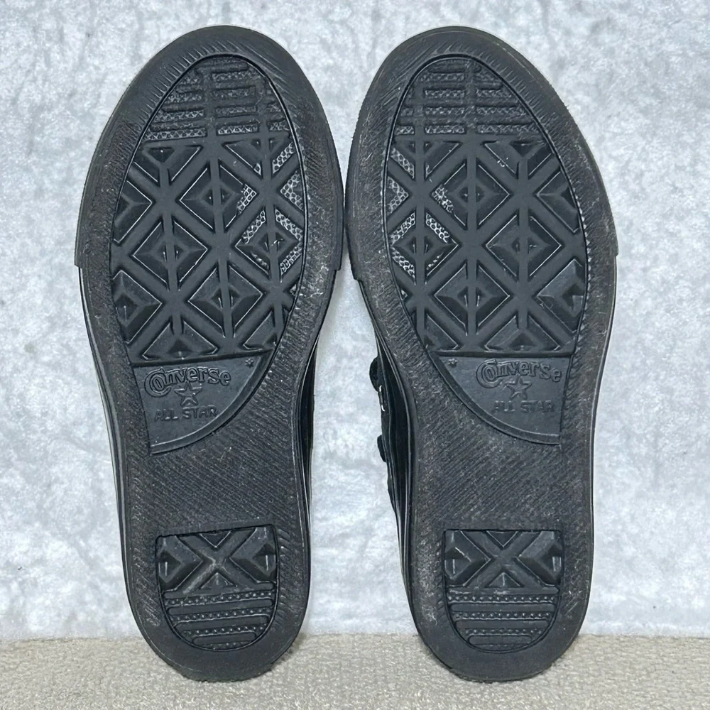 Converse CT All Stars Kids Black Low Canvas Casual Athletic Sneaker Shoes SZ 12